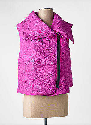 Veste casual coupe droite violet KOZAN femme