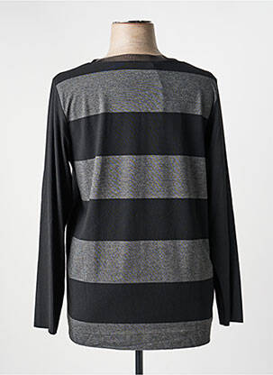 Pull coupe droite manches longues noir LUUKAA femme