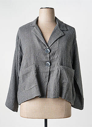 Veste casual coupe droite gris GERSHON BRAM femme