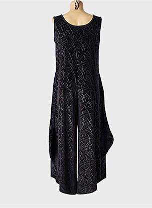 Combi-pantalon sans manche sans manche noir KOZAN femme