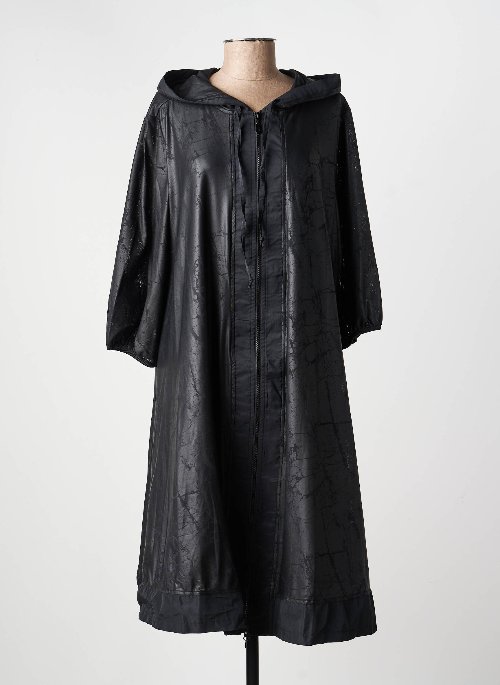 Veste casual finition intérieure doublée noir KOZAN femme