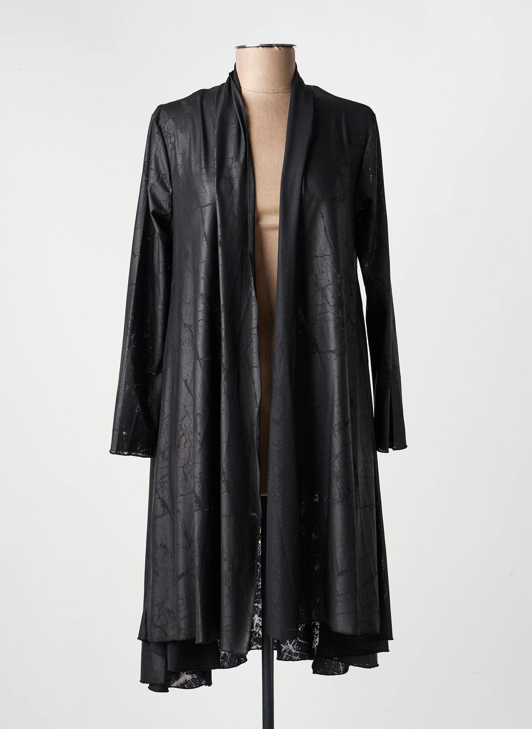 Veste casual coupe droite noir KOZAN femme