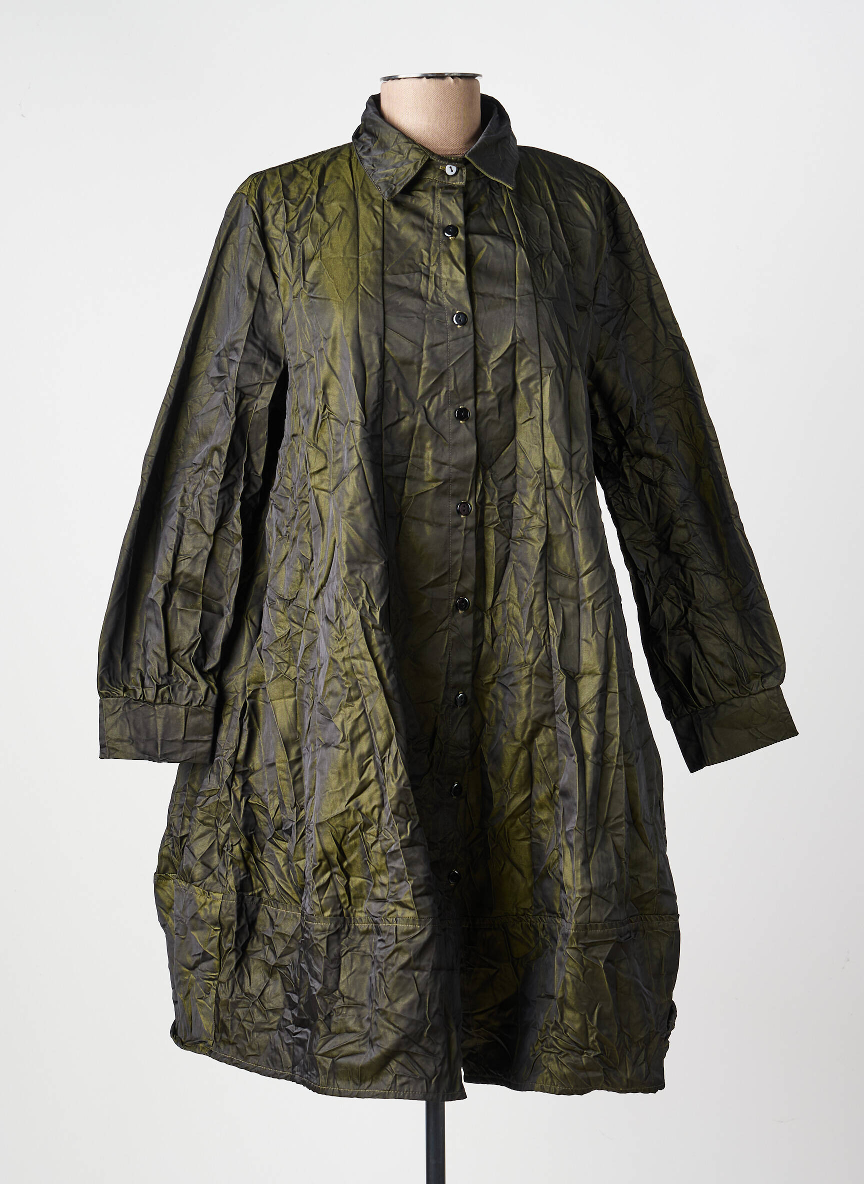 Veste casual coupe droite vert KOZAN femme