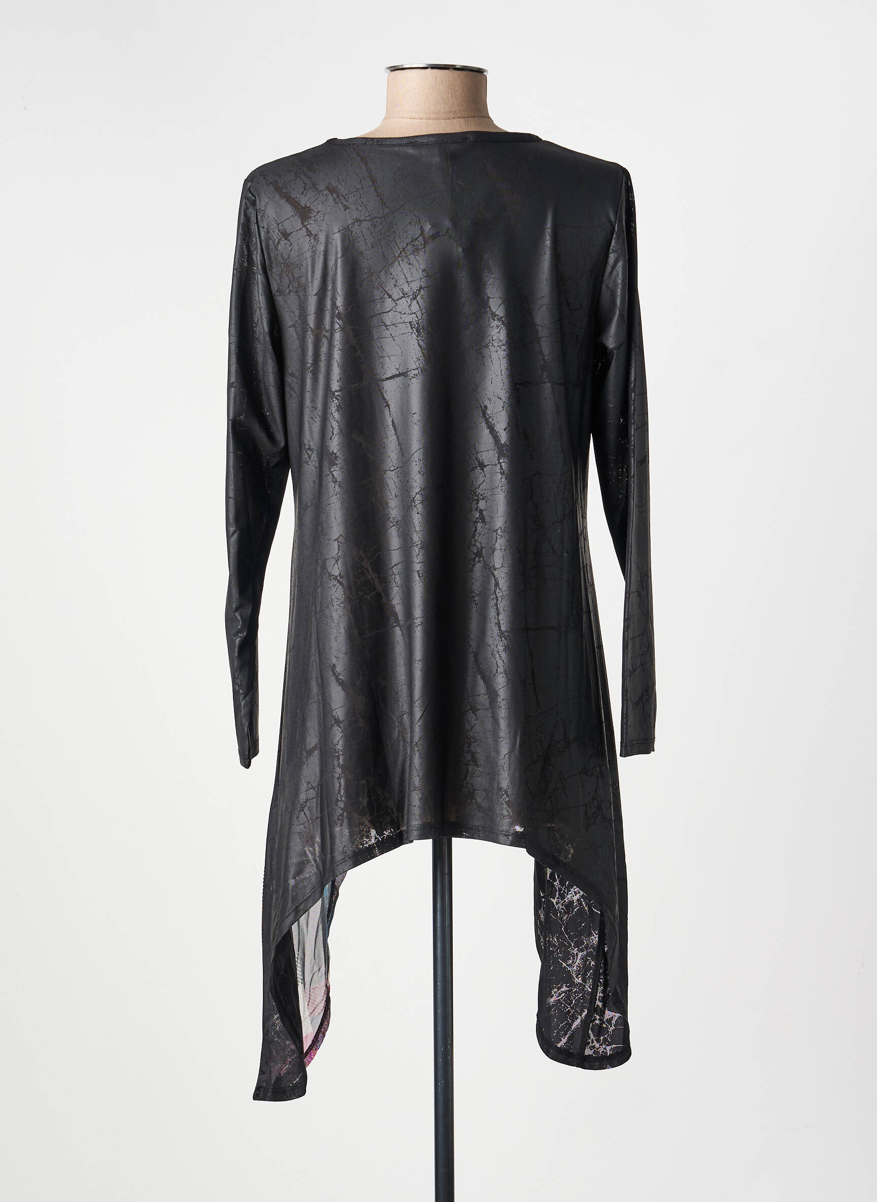 Top manches longues manches longues noir KOZAN femme