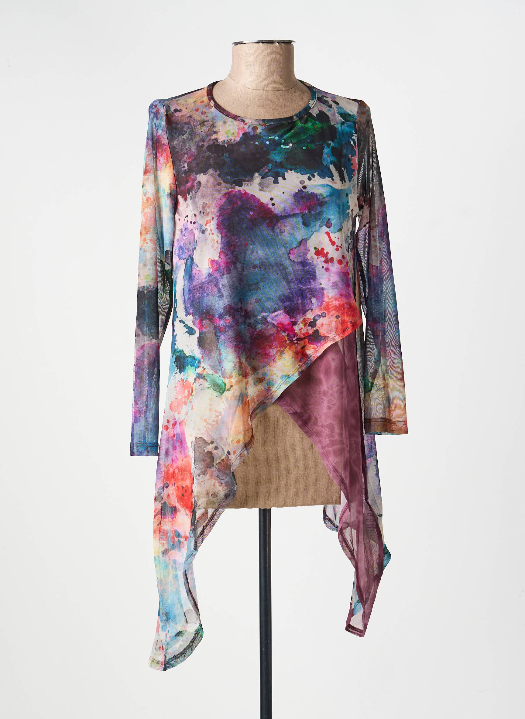 Top manches longues manches longues bleu KOZAN femme