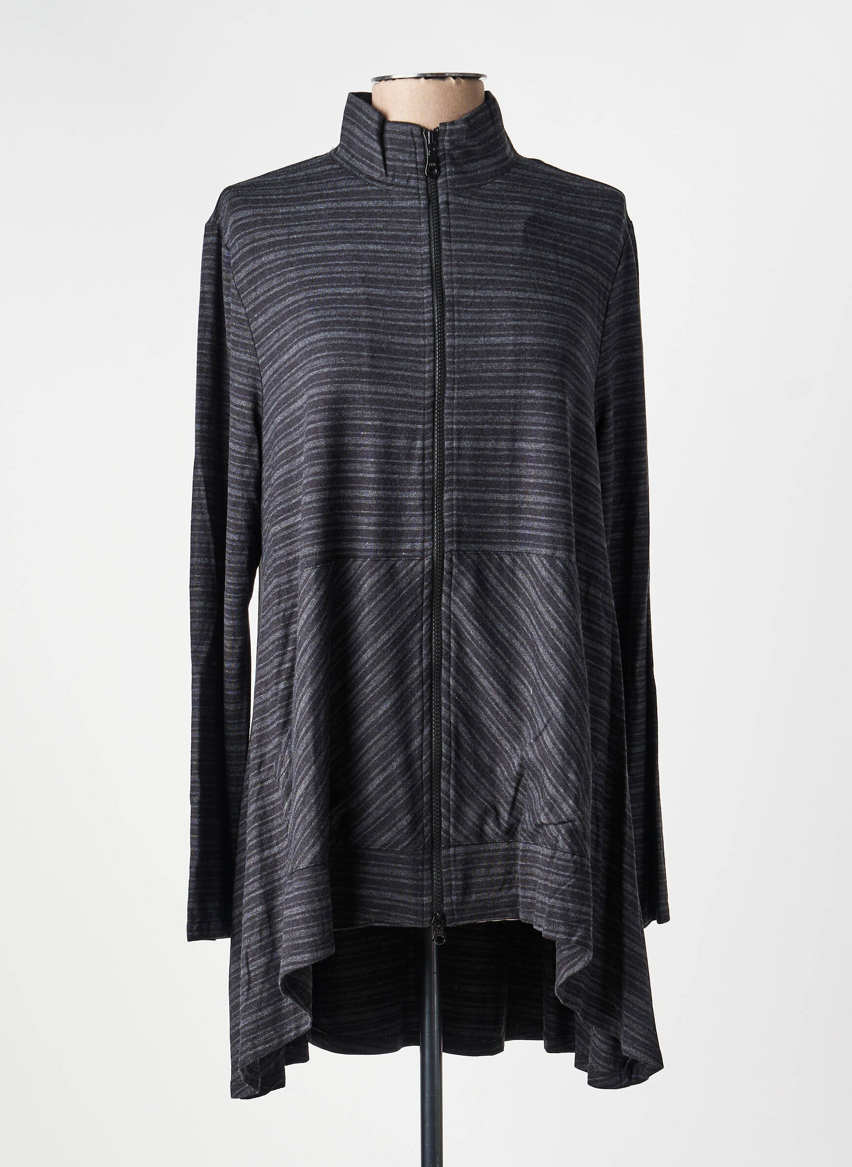 Veste casual coupe droite gris KOZAN femme