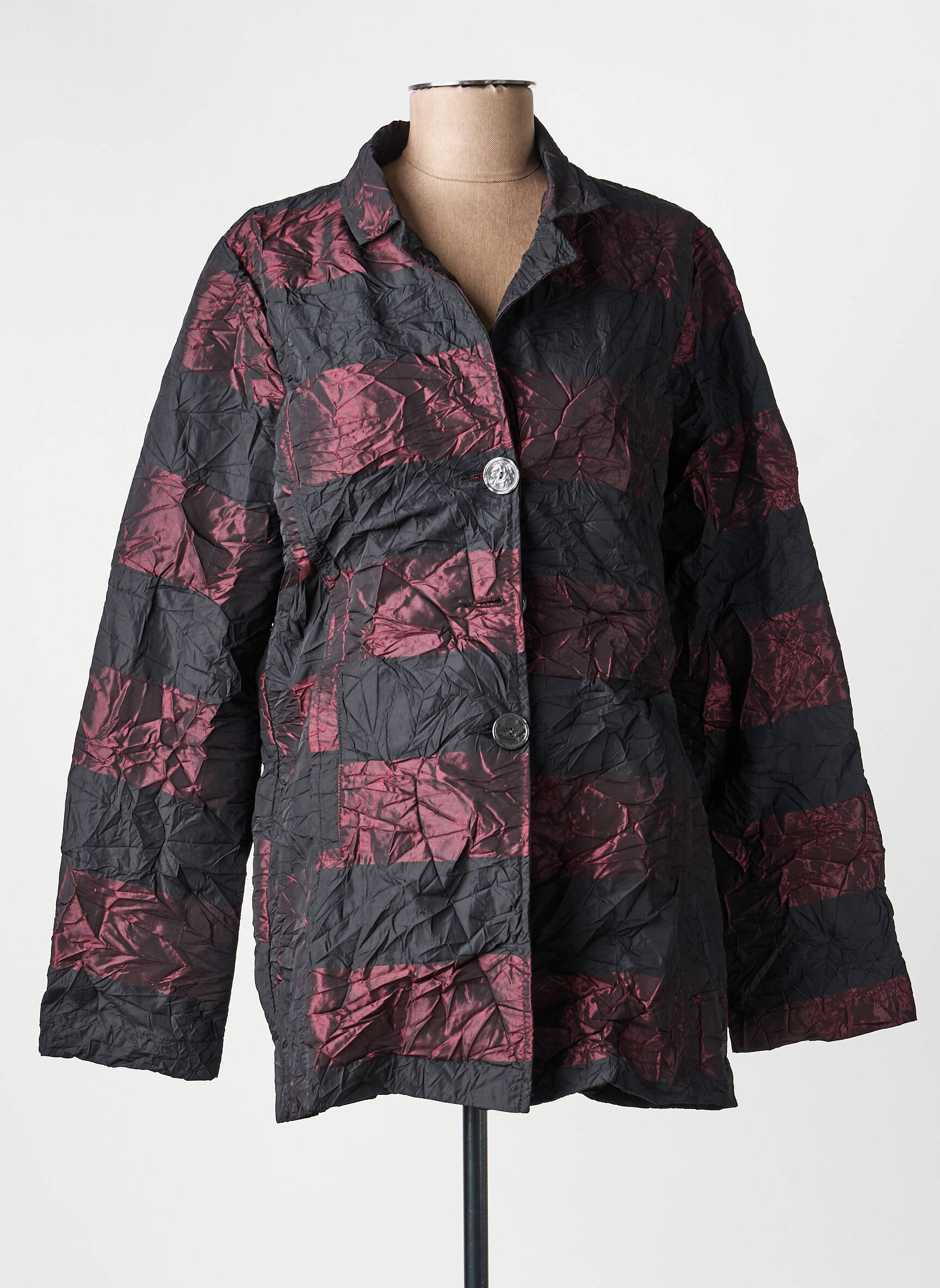 Veste casual coupe droite noir KOZAN femme