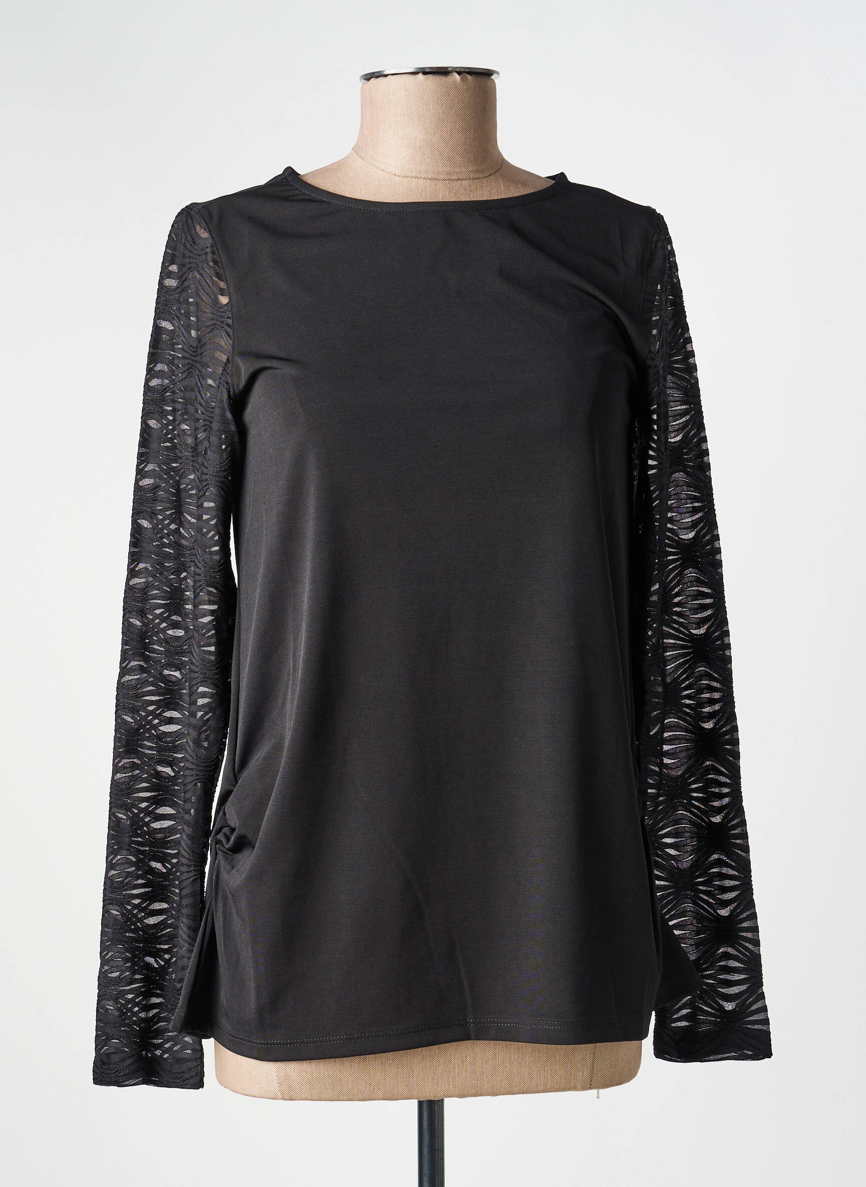 T-shirt manches longues manches longues noir KOZAN femme