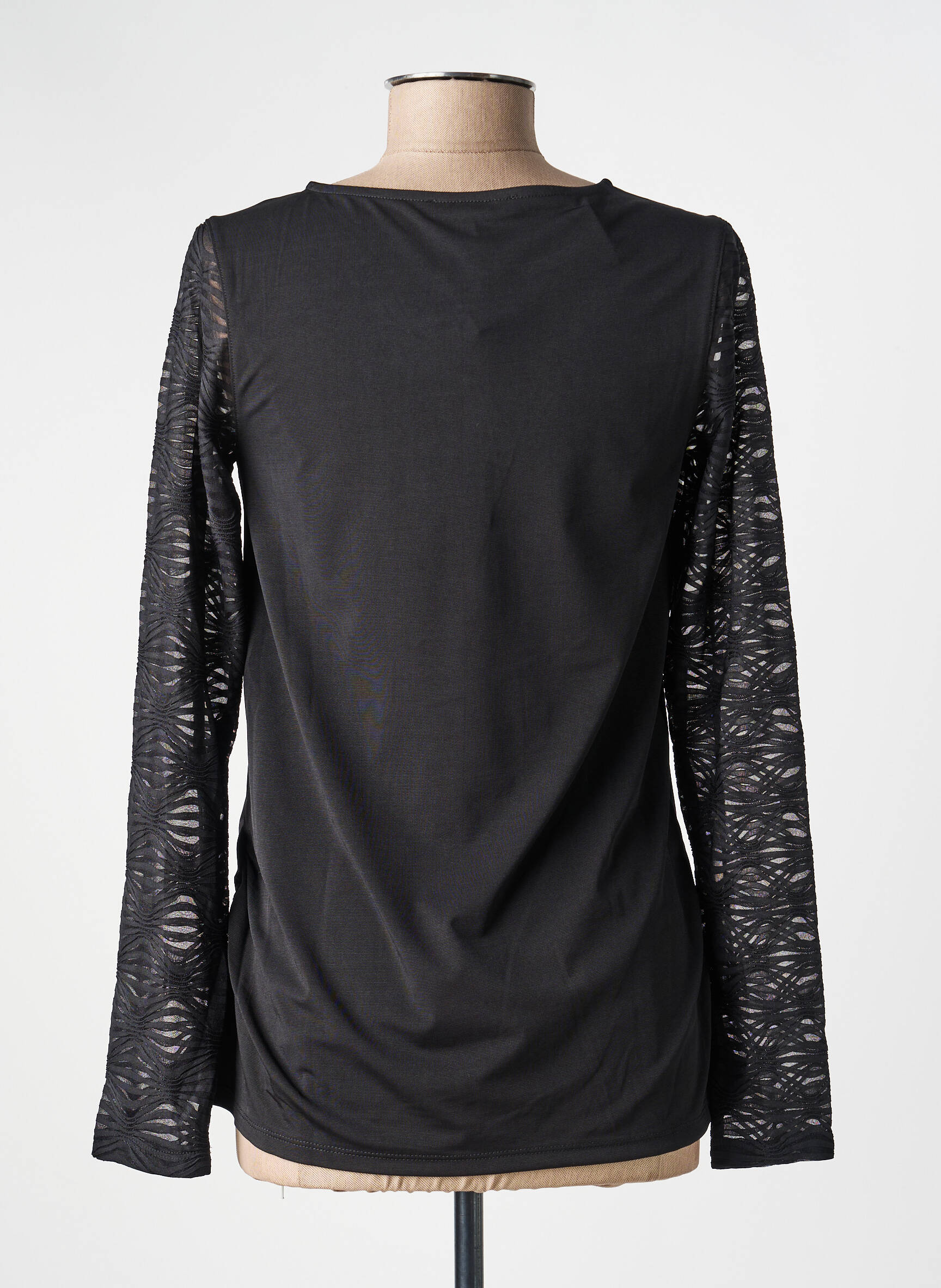 T-shirt manches longues manches longues noir KOZAN femme