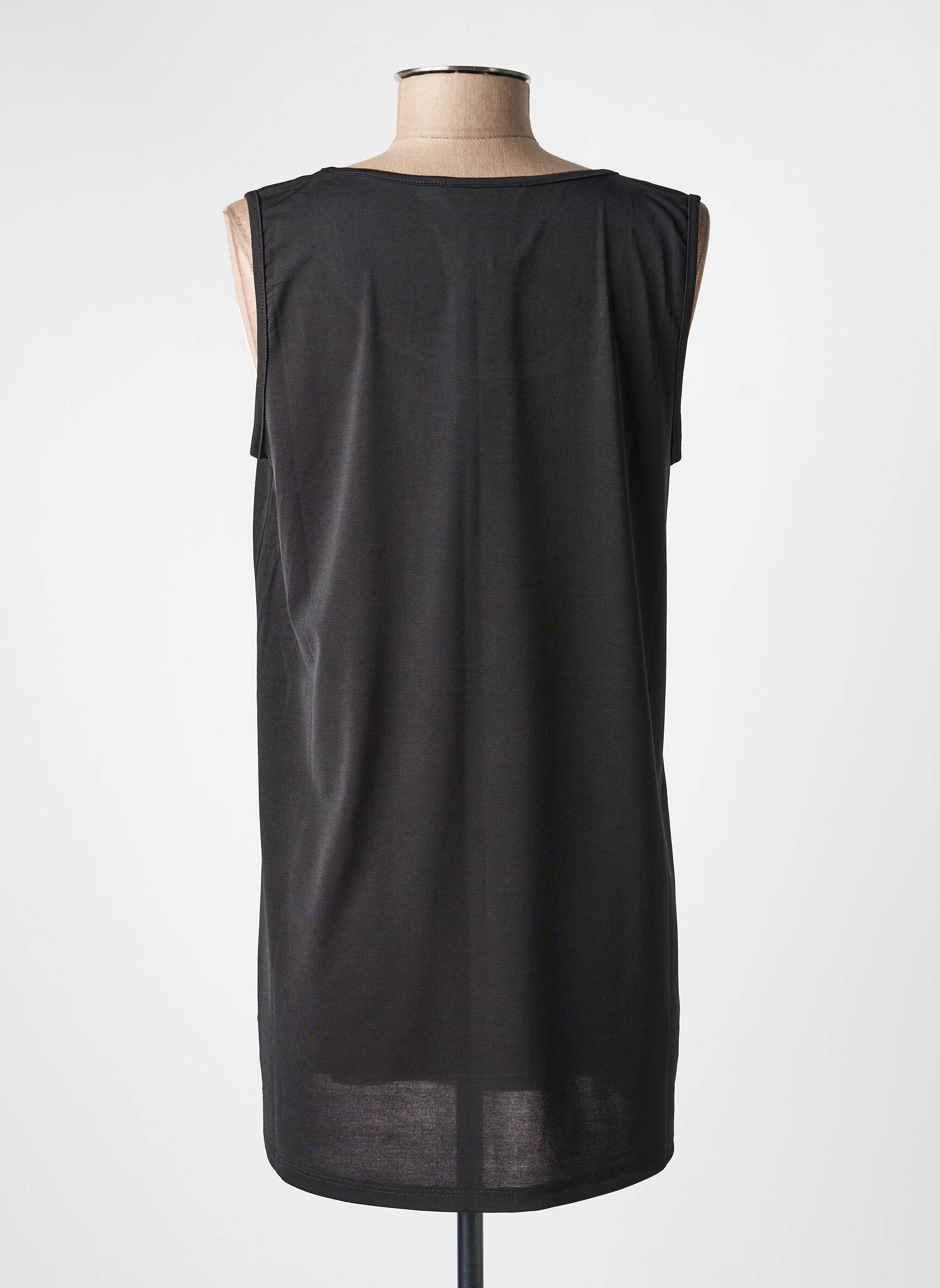 Débardeur stretch sans manche noir KOZAN femme