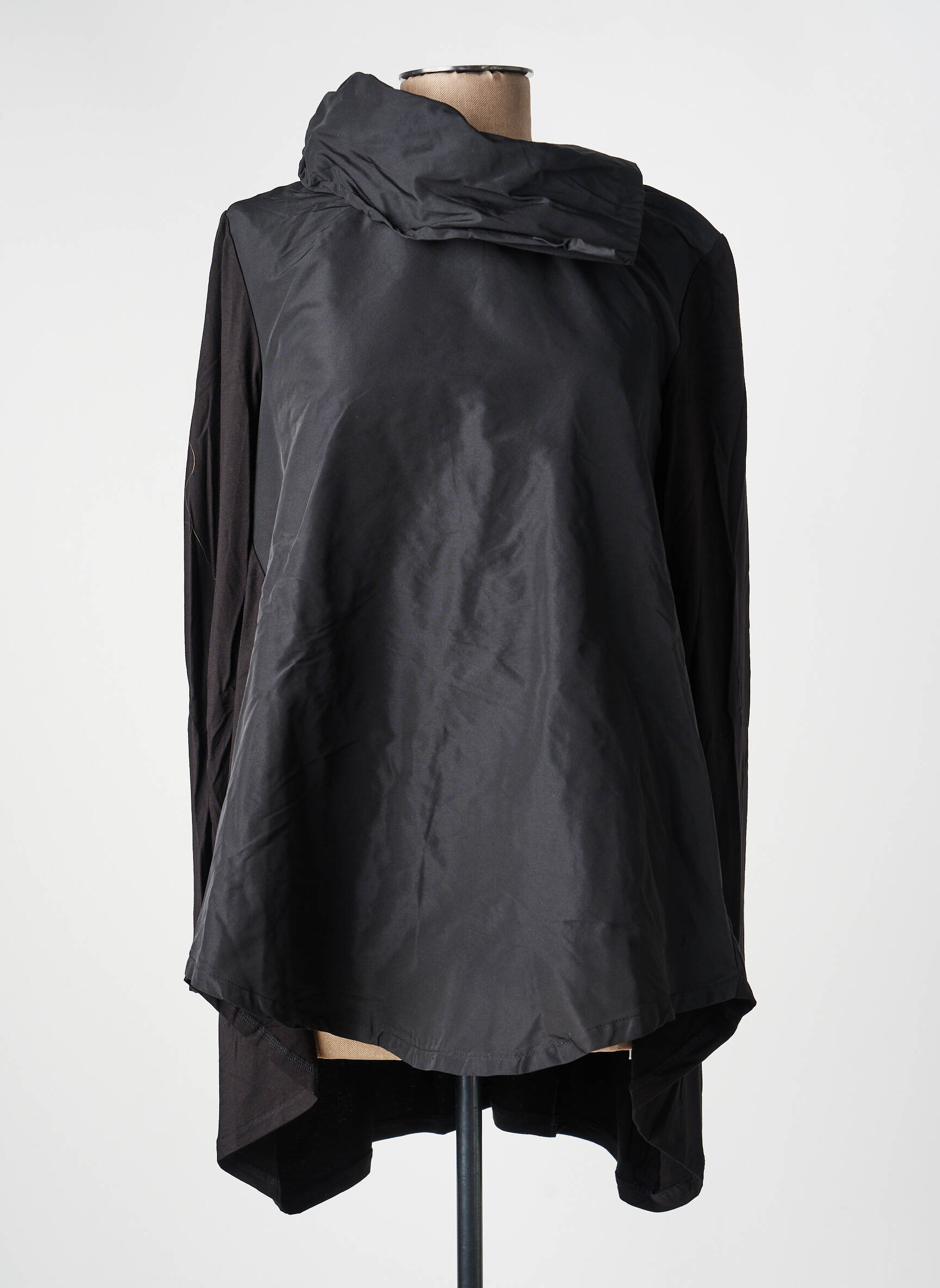 Top manches longues manches longues noir KOZAN femme