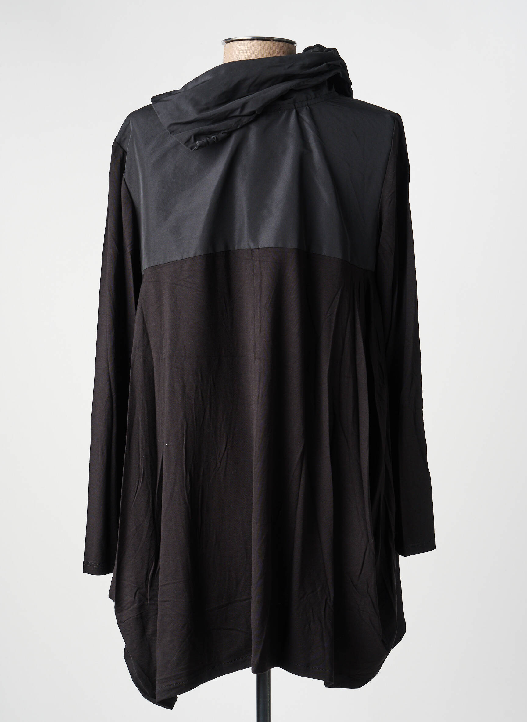 Top manches longues manches longues noir KOZAN femme