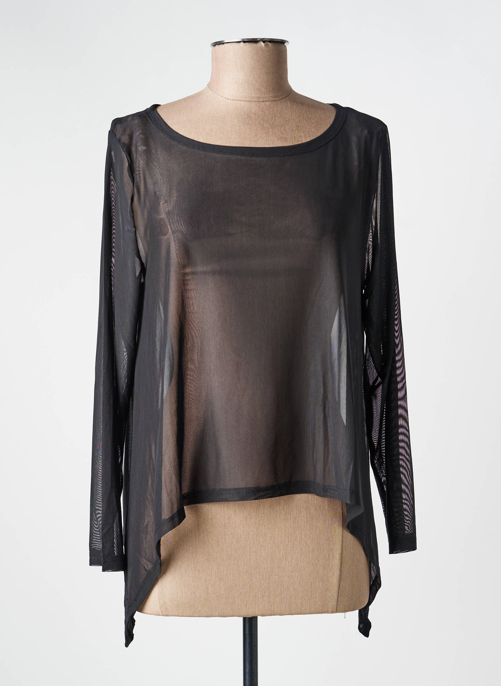 T-shirt manches longues manches longues noir KOZAN femme