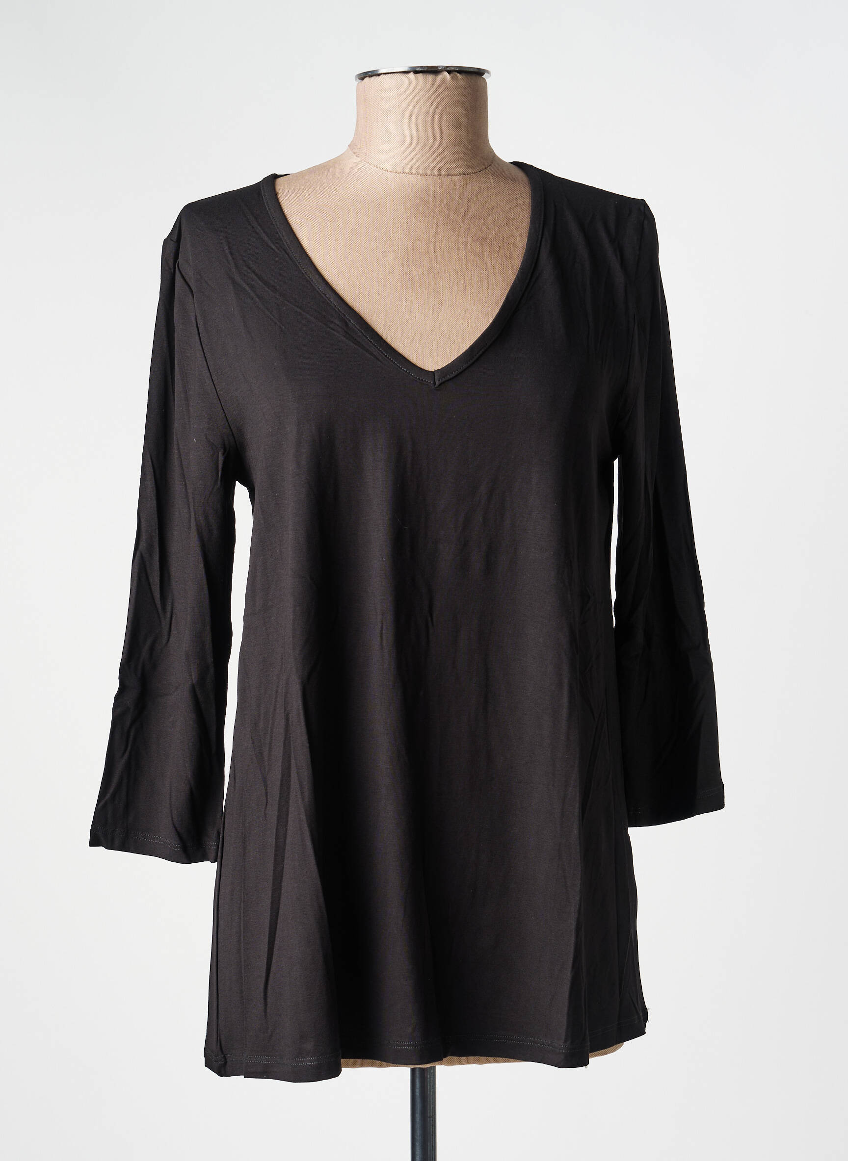 T-shirt manches longues manches longues noir KOZAN femme