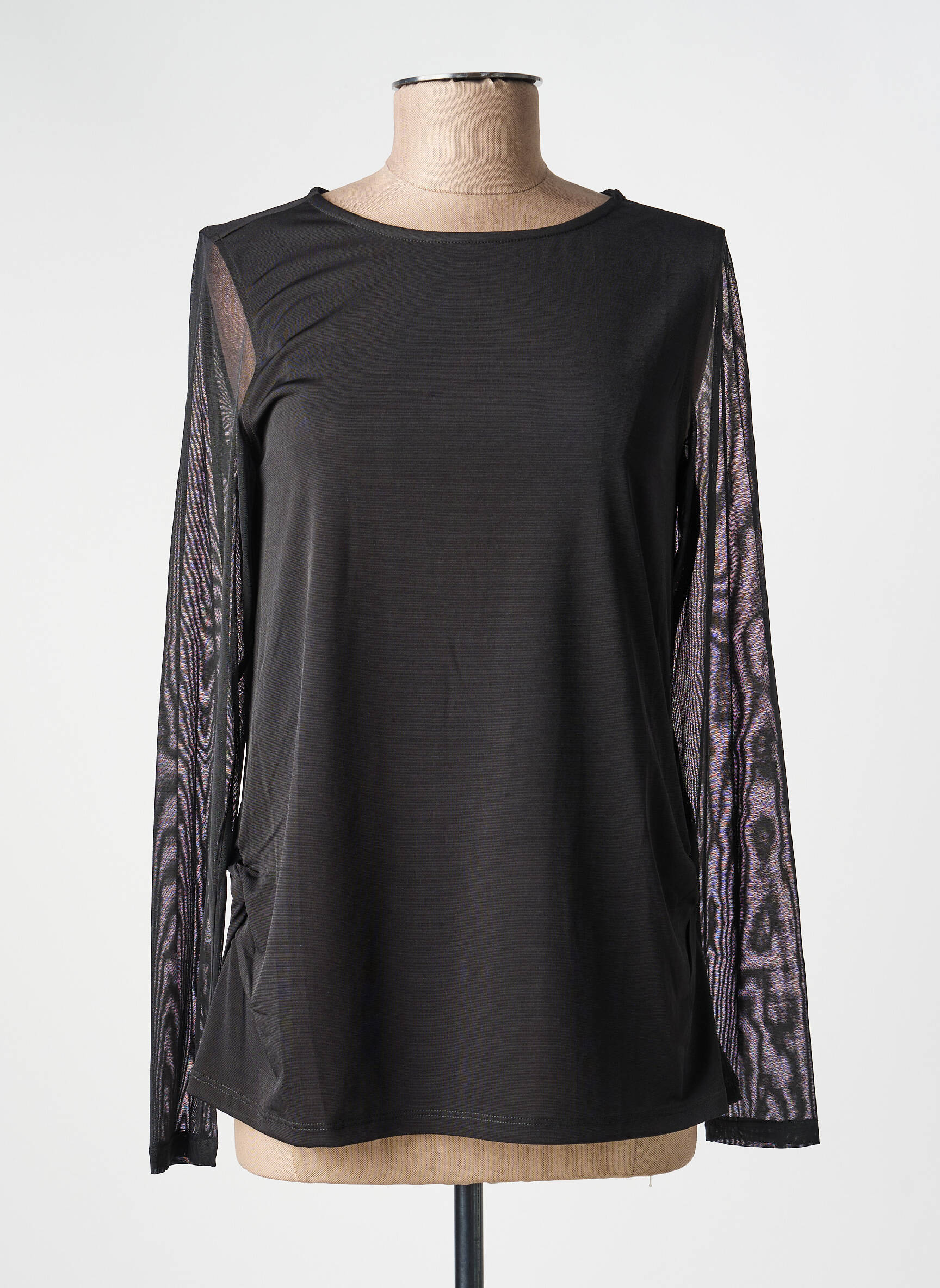 T-shirt manches longues manches longues noir KOZAN femme