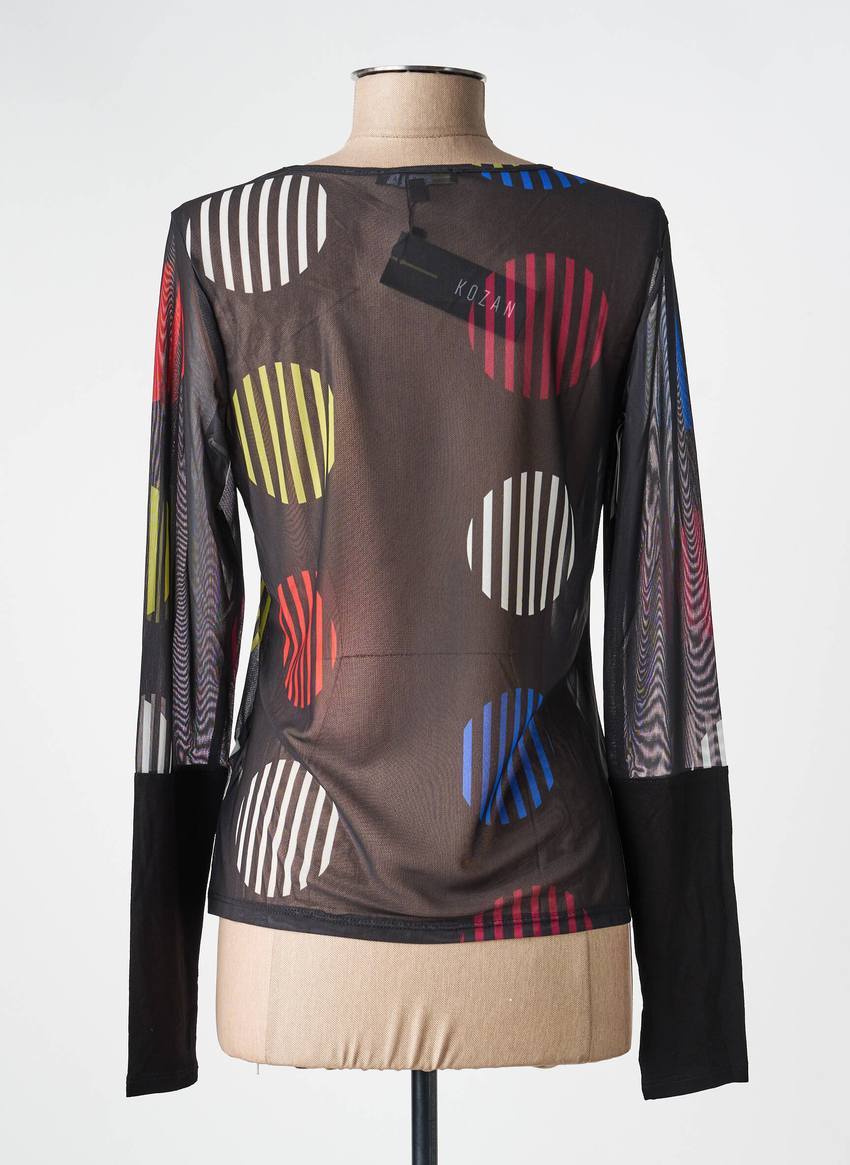 T-shirt manches longues manches longues noir KOZAN femme