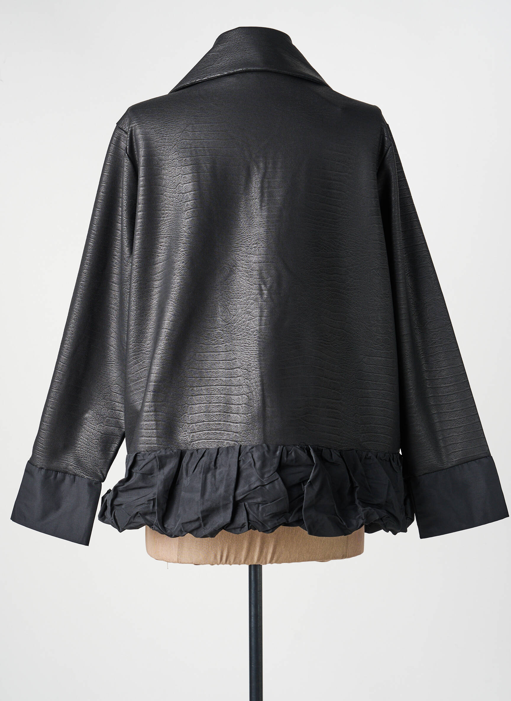 Veste casual coupe droite noir KOZAN femme