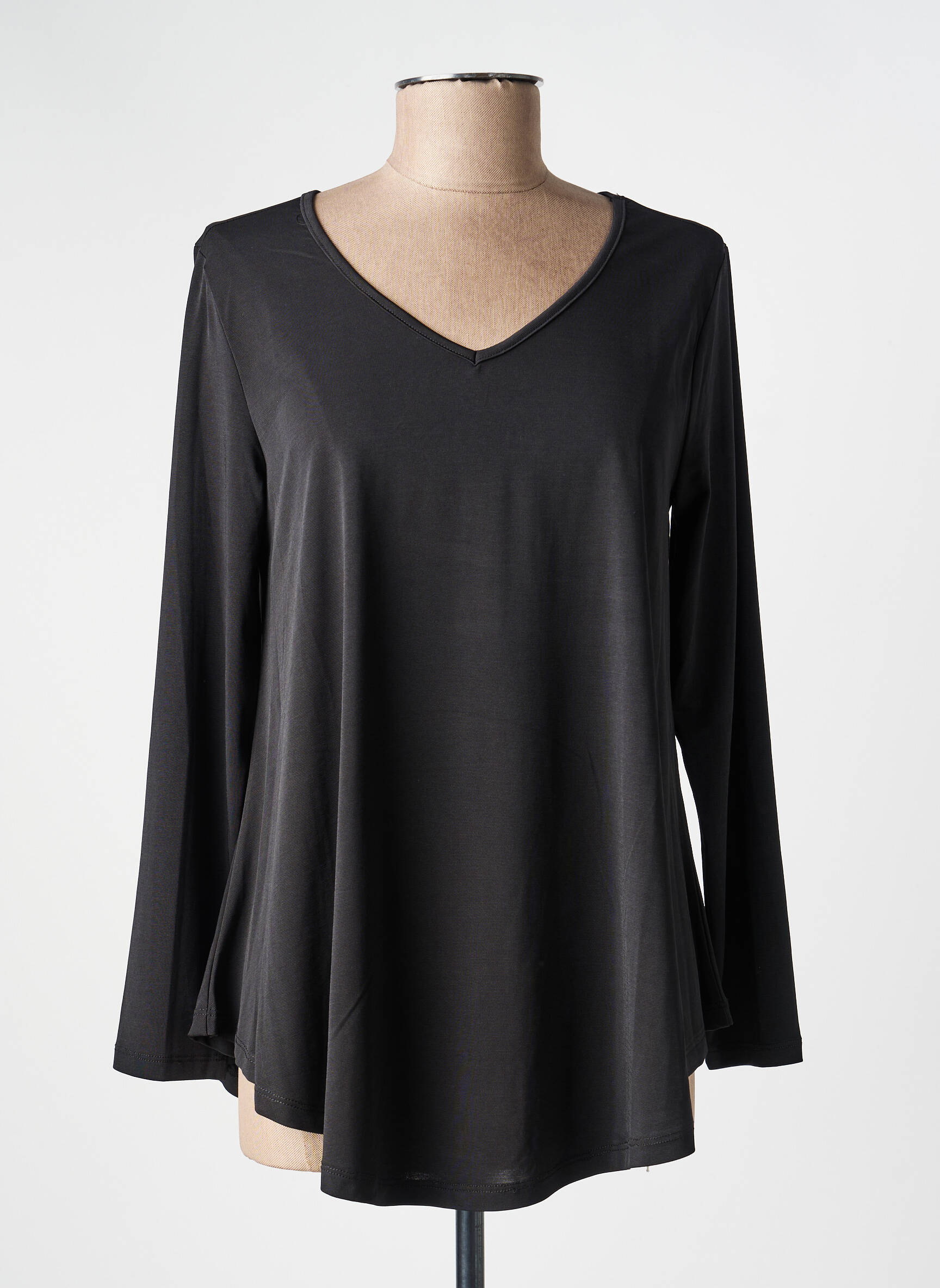 T-shirt manches longues manches longues noir KOZAN femme