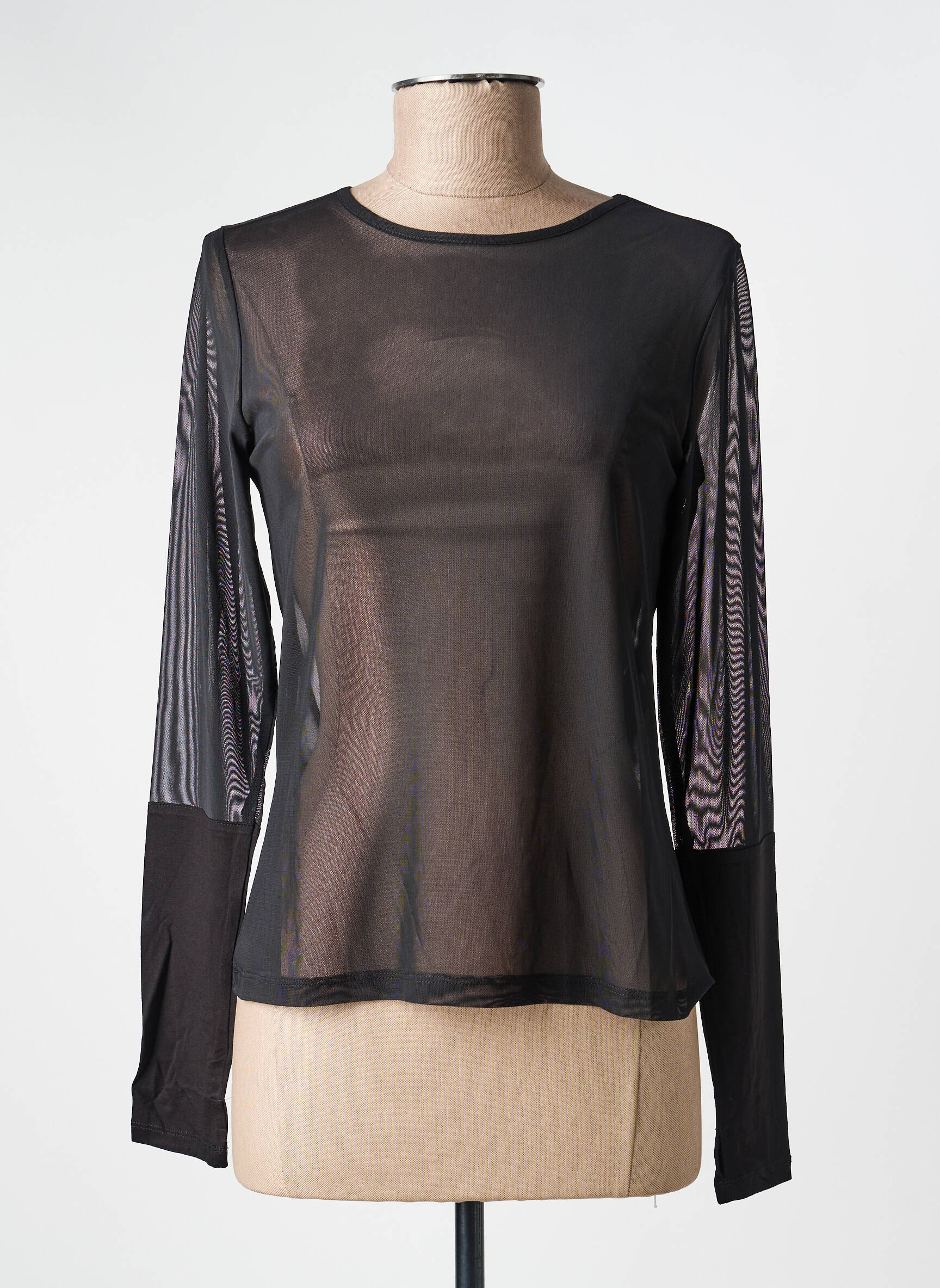 T-shirt manches longues manches longues noir KOZAN femme