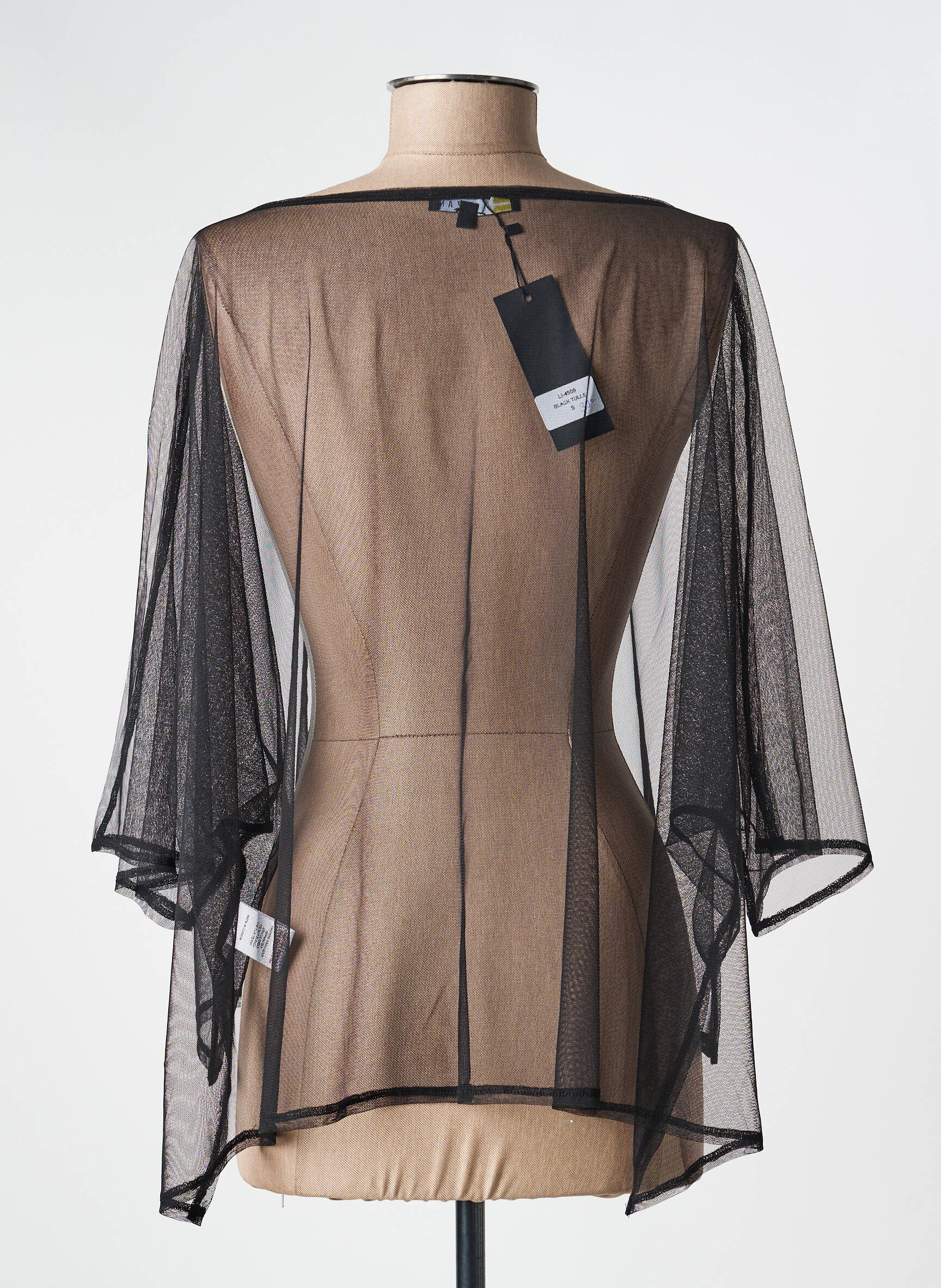 Top manches longues manches longues noir KOZAN femme