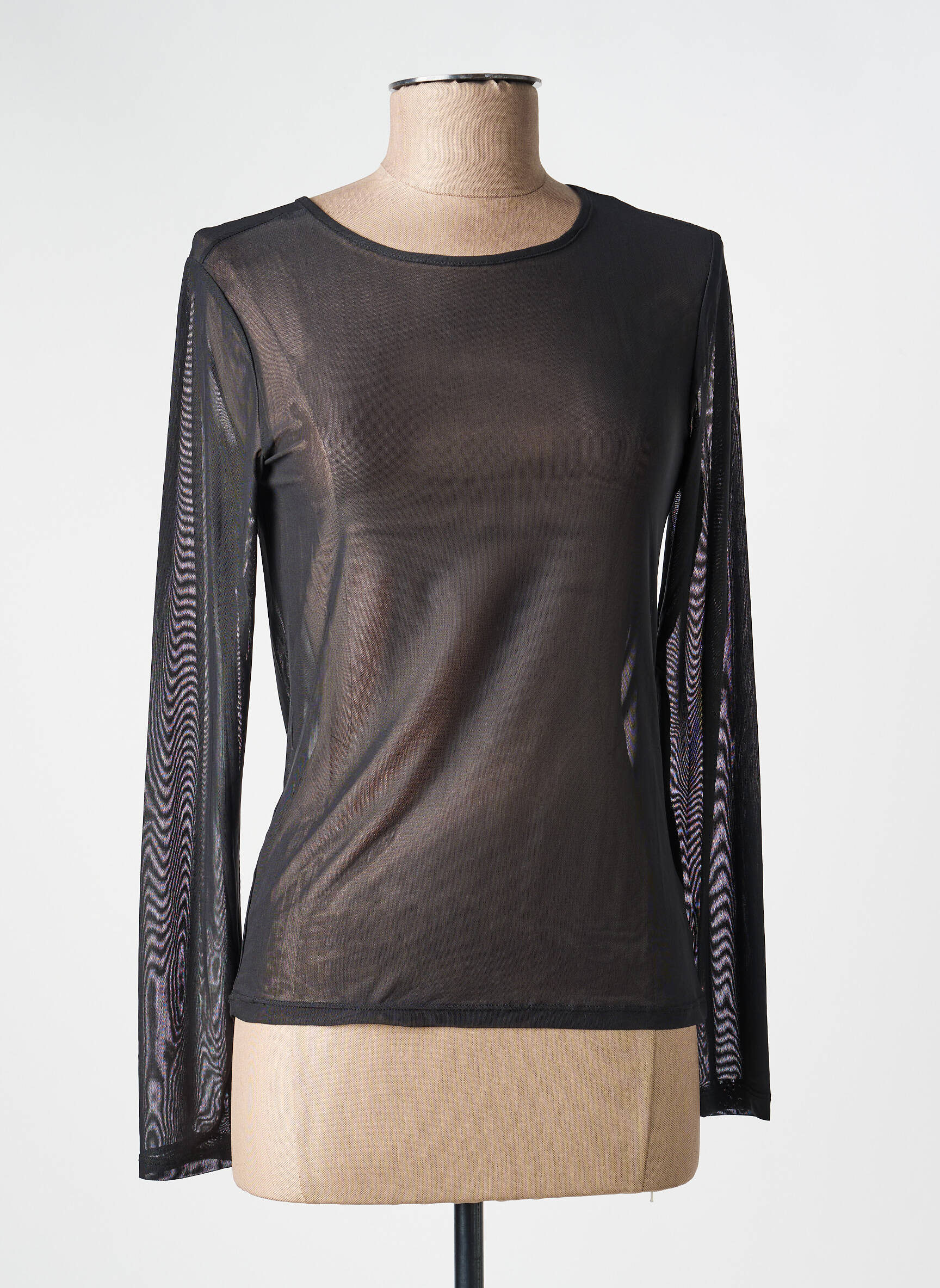 T-shirt manches longues manches longues noir KOZAN femme