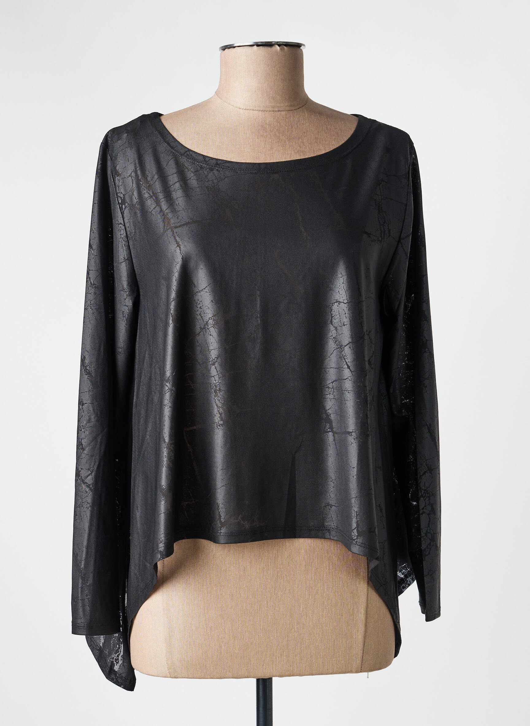 T-shirt manches longues manches longues noir KOZAN femme