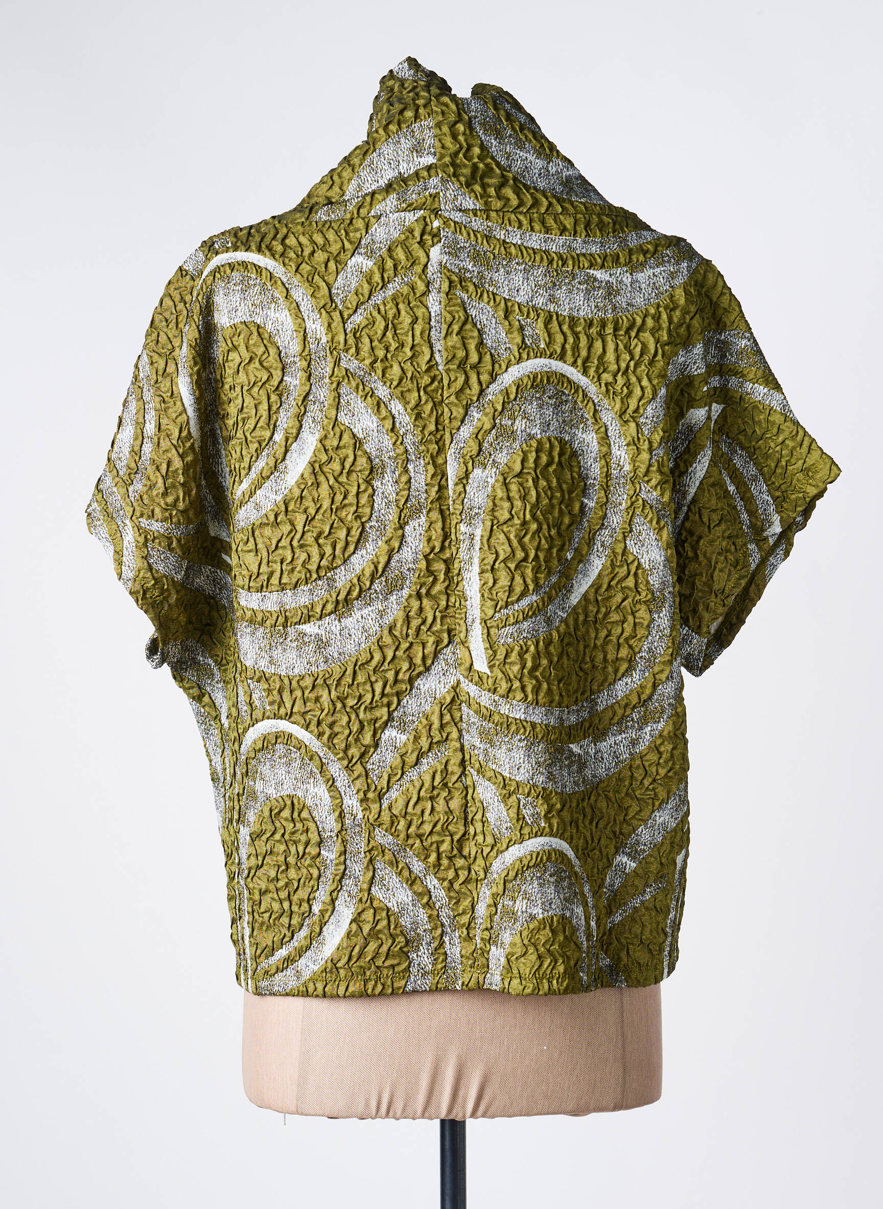 Top stretch manches courtes vert KOZAN femme
