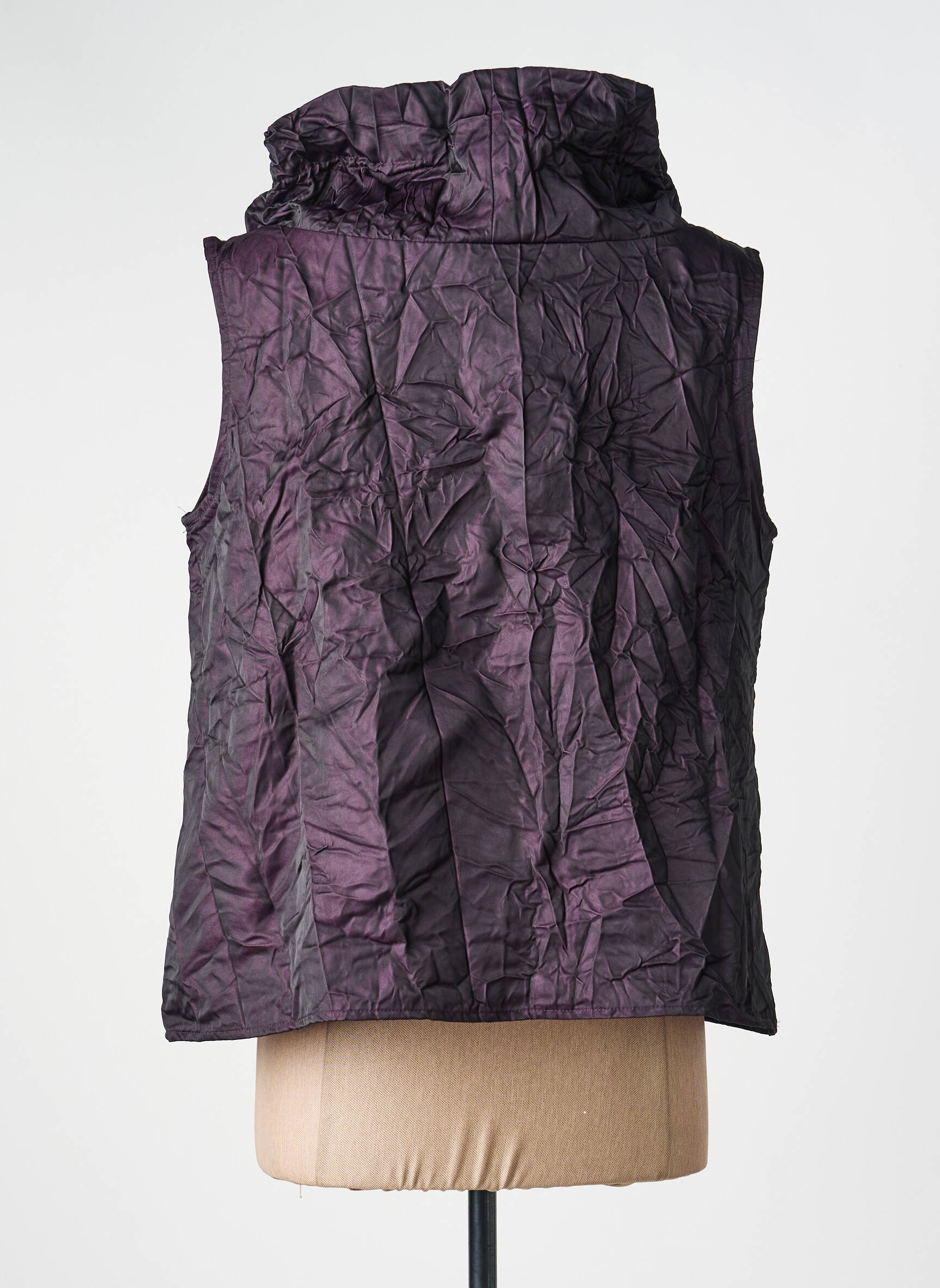 Top stretch sans manche violet KOZAN femme