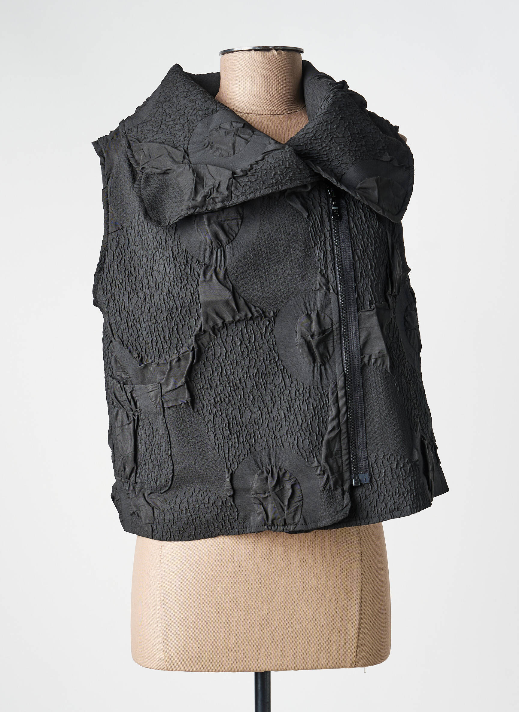 Veste casual coupe droite noir KOZAN femme