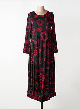 Robe longue manches longues manches longues rouge KOZAN femme