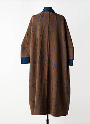 Gilet manches longues manches 3/4 marron GERSHON BRAM femme