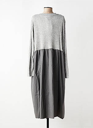 Robe longue manches longues manches longues gris GERSHON BRAM femme