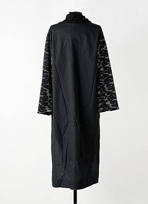 Robe mi-longue manches longues manches longues noir GERSHON BRAM femme