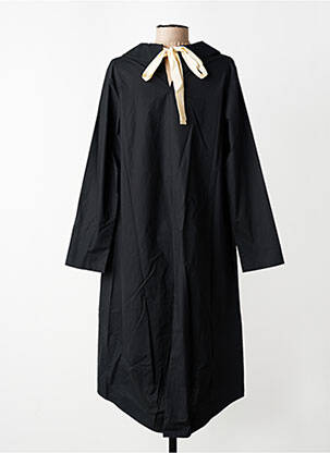 Robe mi-longue manches longues manches longues noir GERSHON BRAM femme