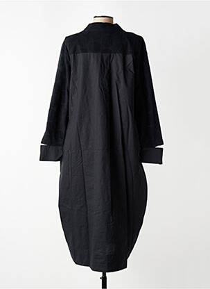 Robe mi-longue manches longues manches longues noir GERSHON BRAM femme