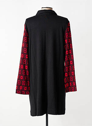 Robe courte manches longues manches longues rouge ALEMBIKA femme