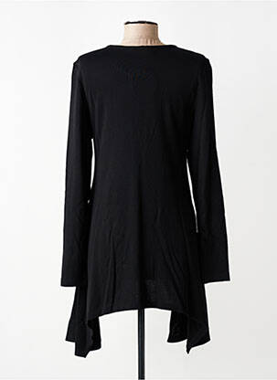 Tunique manches longues col rond noir ALEMBIKA femme