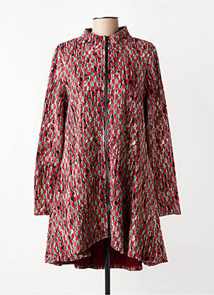 Veste casual poches rouge KOZAN femme