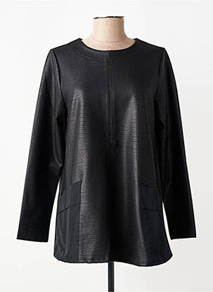 Top manches longues manches longues noir KOZAN femme