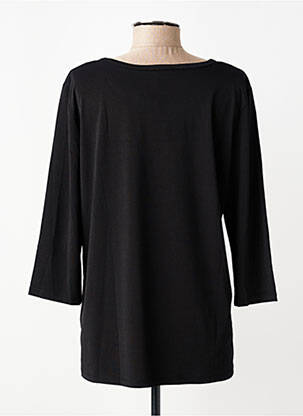 T-shirt manches 3/4 manches 3/4 noir KOZAN femme
