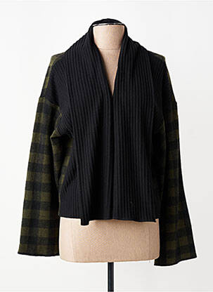 Gilet manches longues stretch vert GERSHON BRAM femme