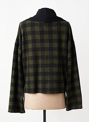 Gilet manches longues stretch vert GERSHON BRAM femme