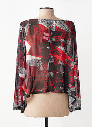 Top manches longues manches longues rouge KOZAN femme