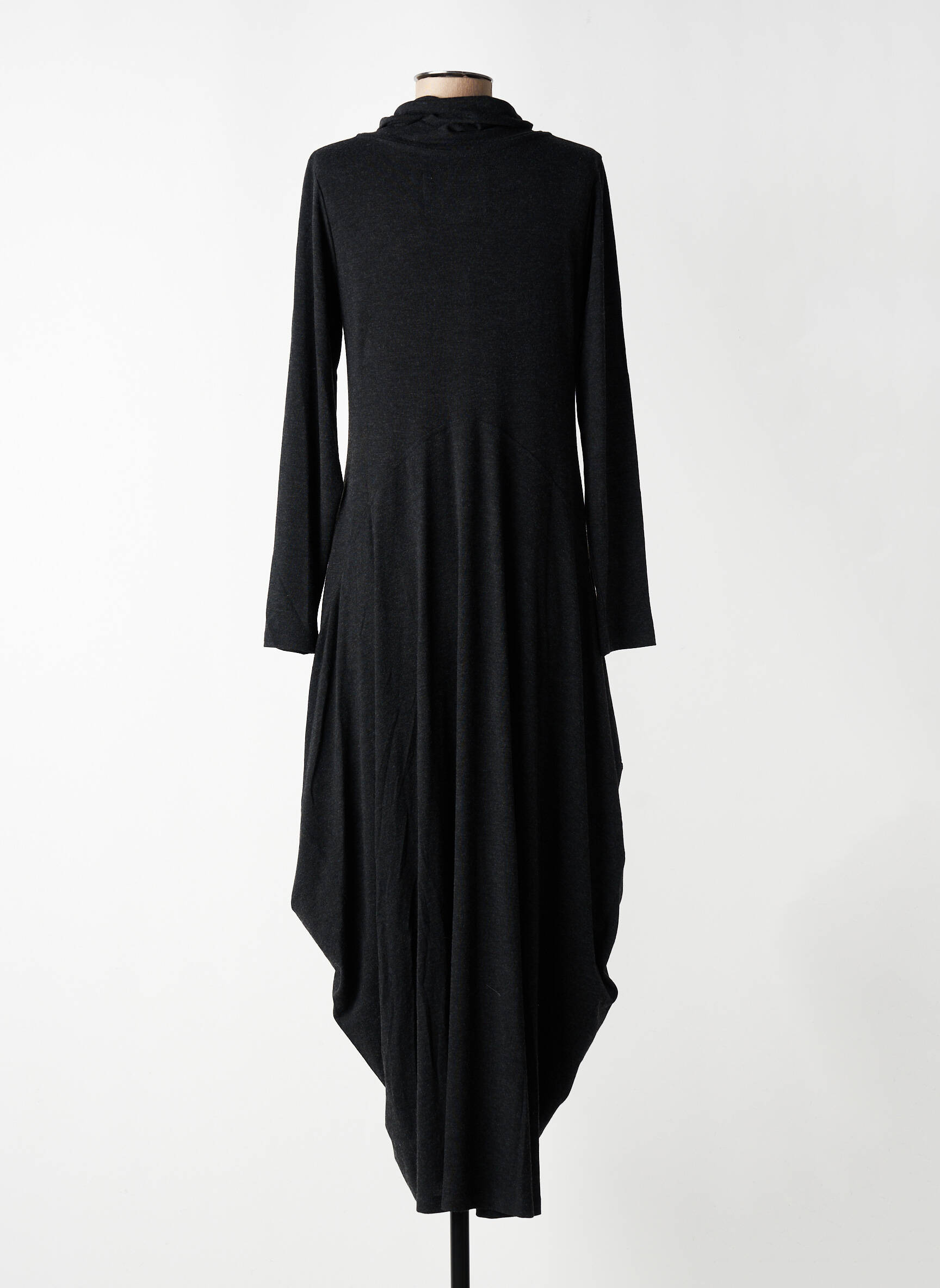 Robe longue manches longues manches longues gris URBAN BY ALEMBIKA femme