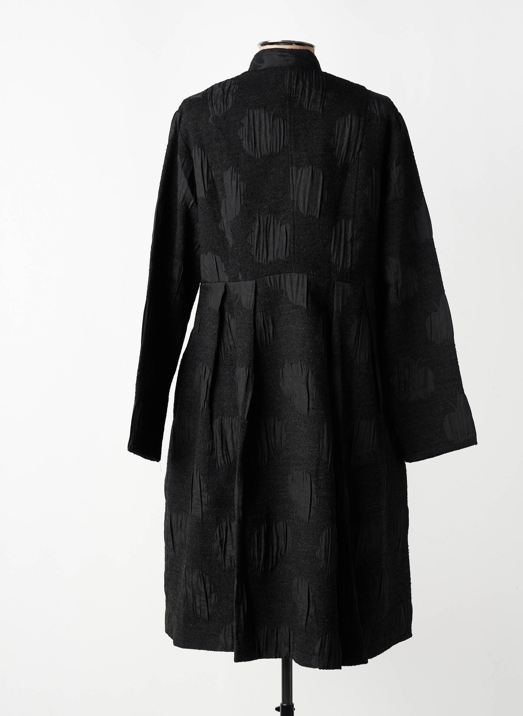 Manteau long coupe cintrée sans capuche noir GERSHON BRAM femme