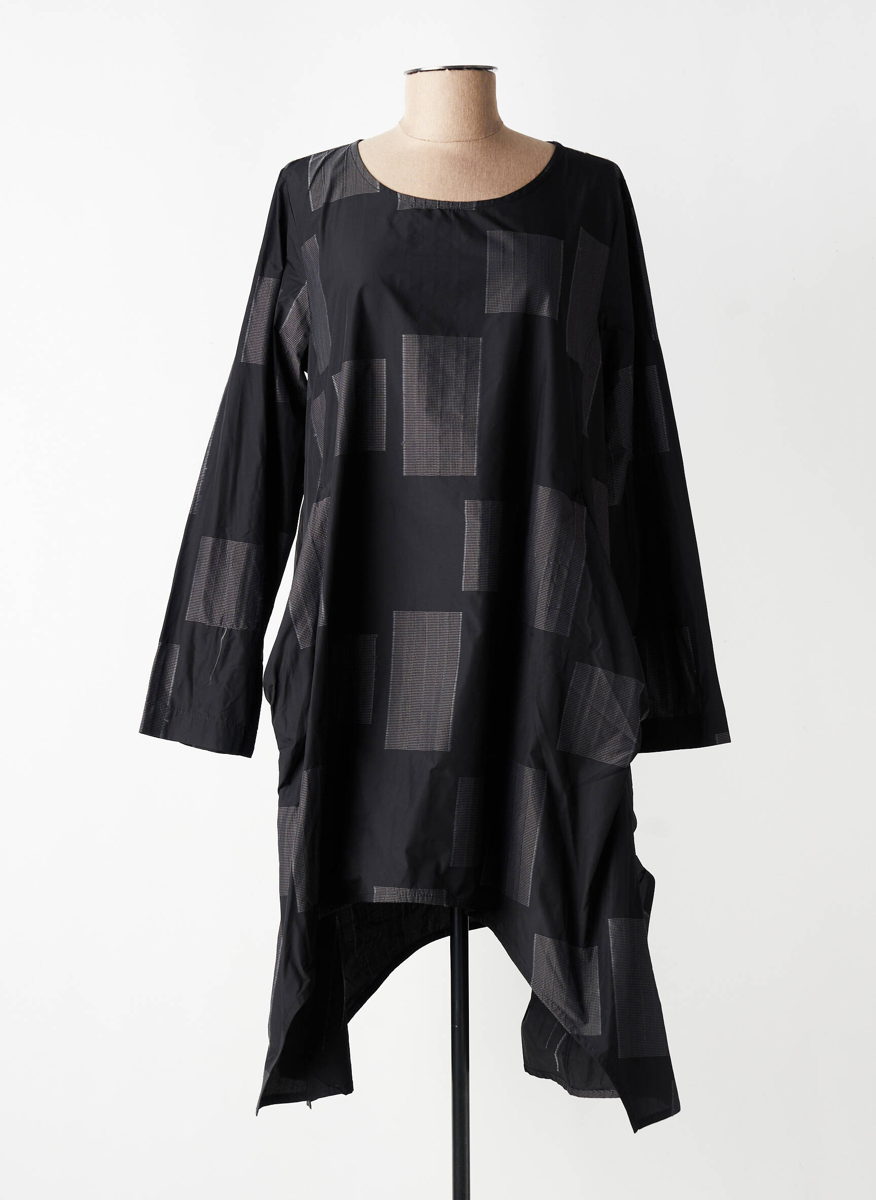 Tunique manches longues col rond noir URBAN BY ALEMBIKA femme