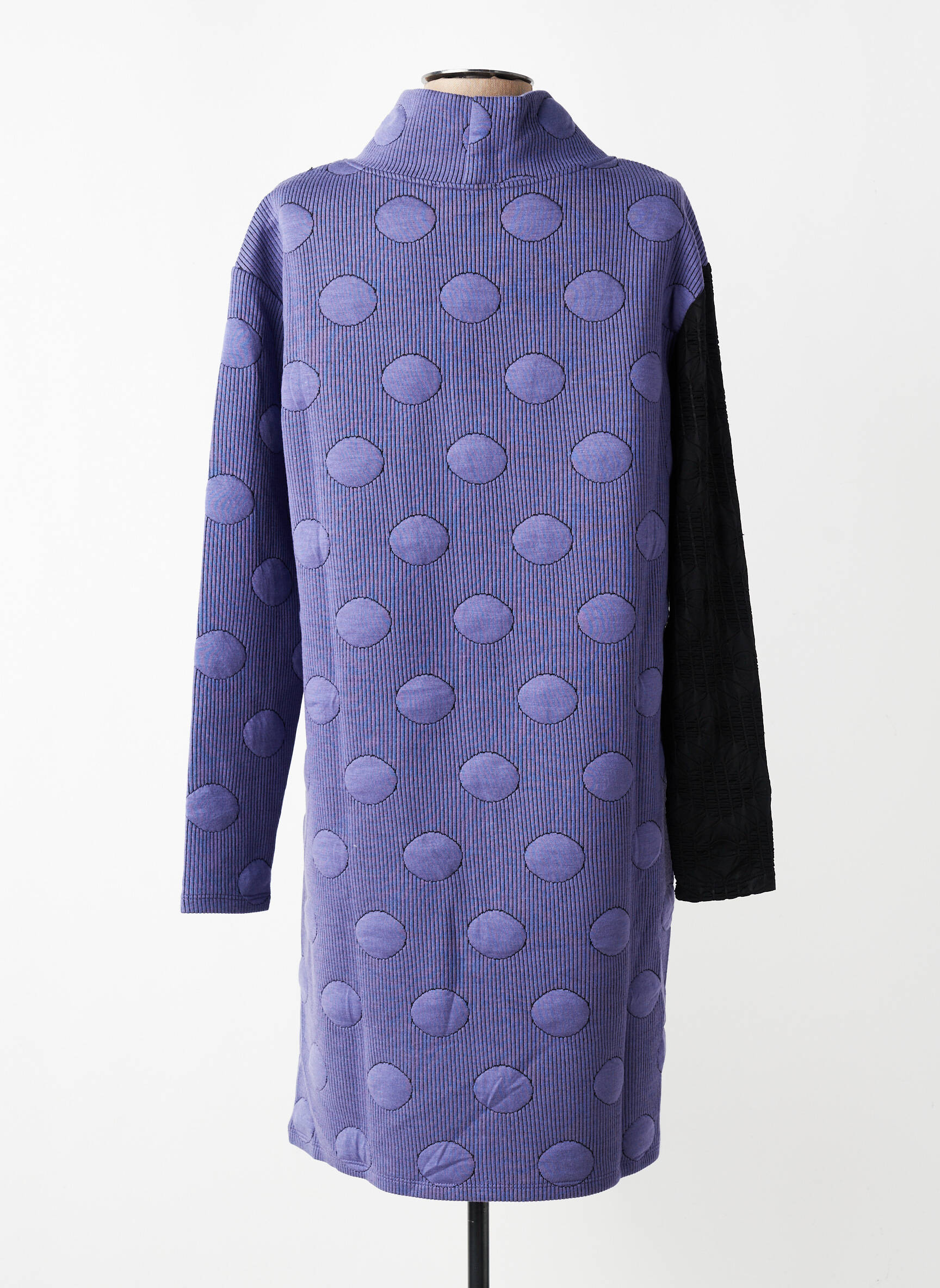 Robe courte manches longues manches longues violet KOZAN femme