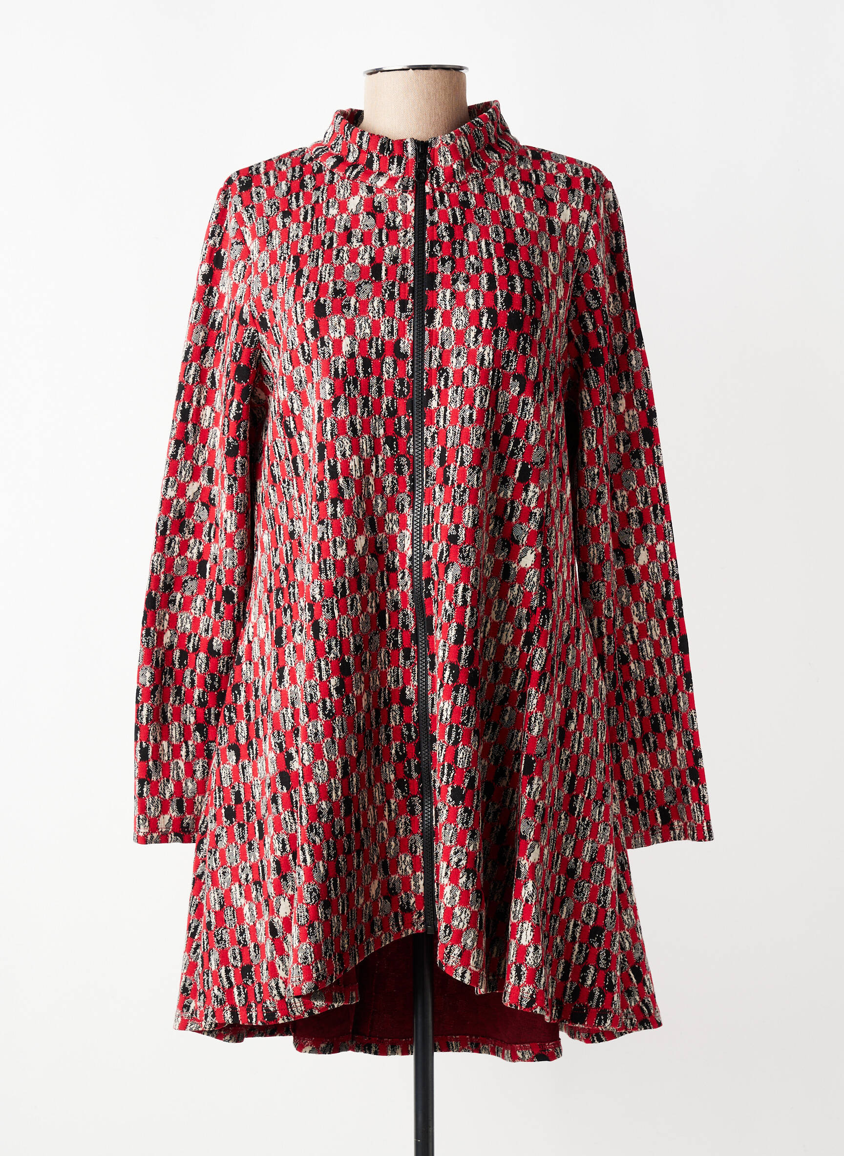 Veste casual poches rouge KOZAN femme
