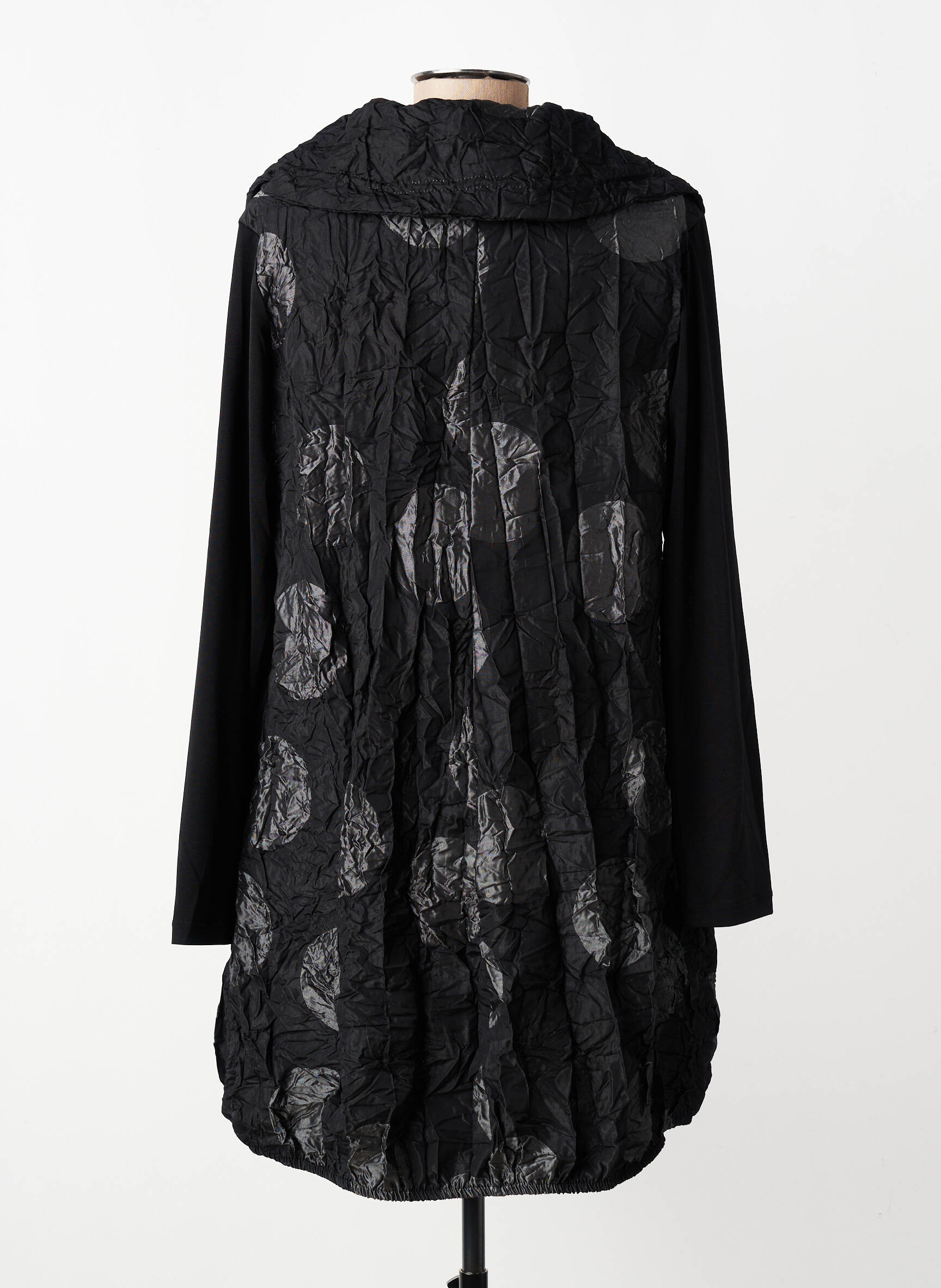 Veste casual col chemisier noir KOZAN femme
