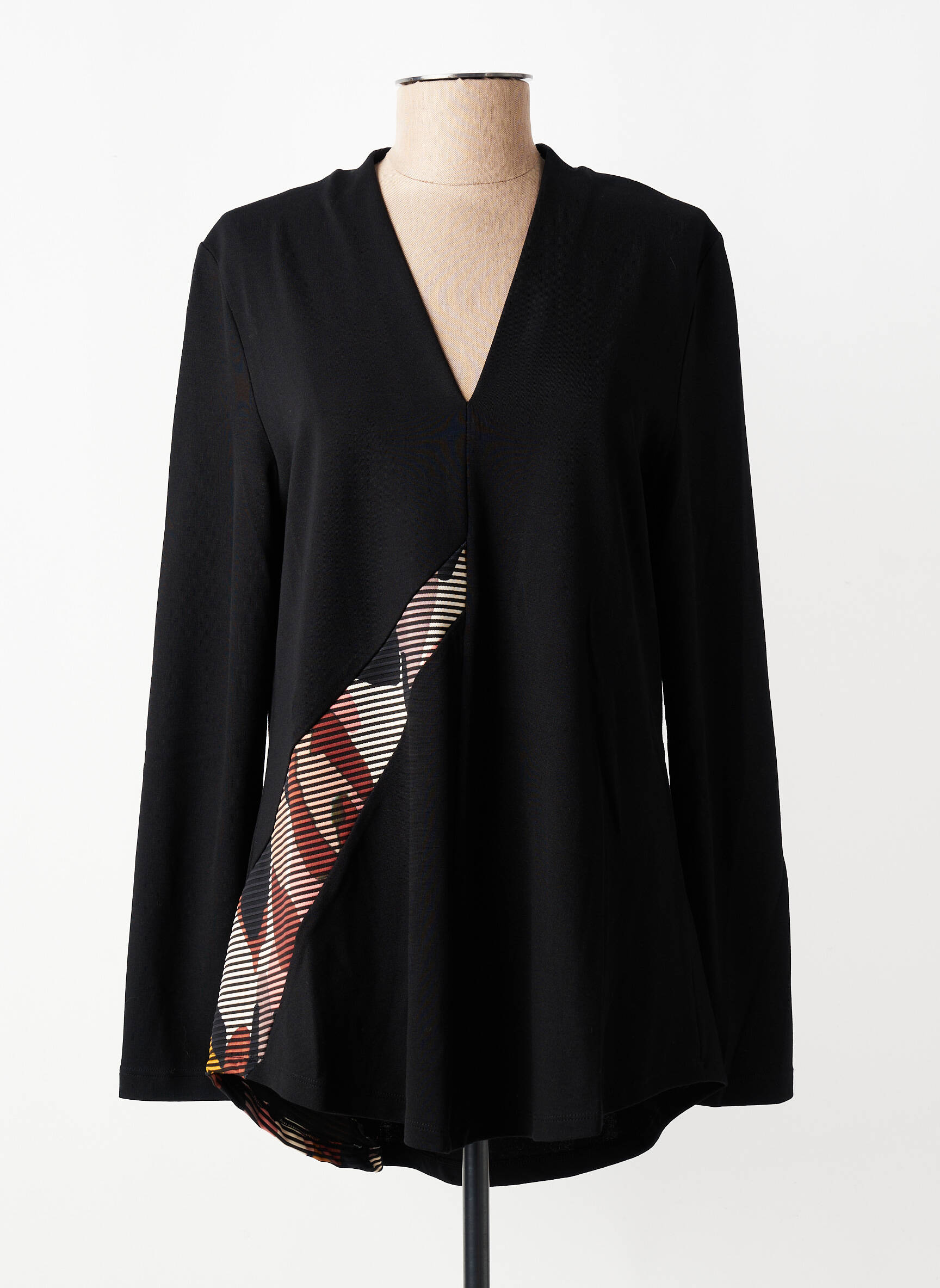 Top manches longues manches longues noir ALEMBIKA femme